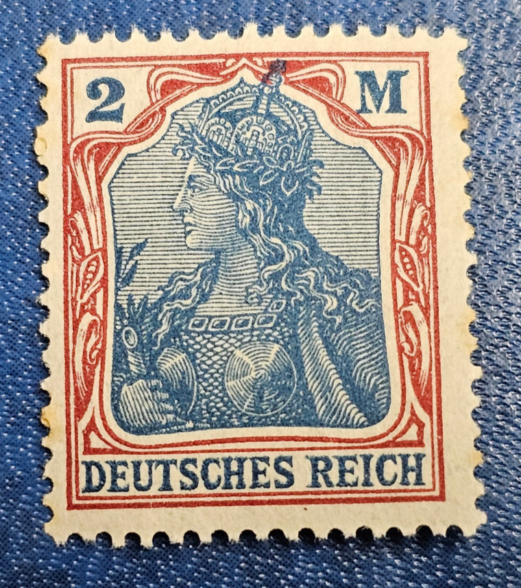 Stamp Germany Deutsches Reich Germania 2 Mark 1920 Mi. Nr. 152 [🇩🇪36118]