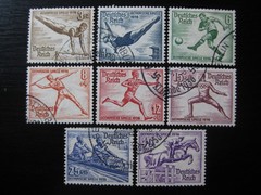 THIRD REICH Mi. #609-616 scarce used stamp set! CV $26.50