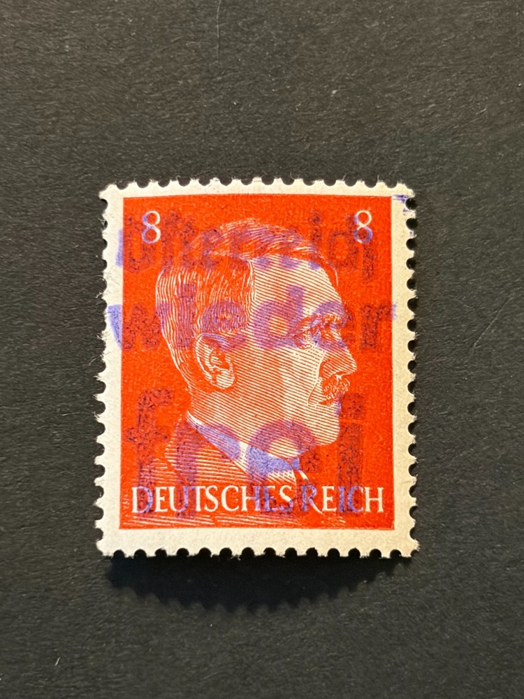 Germany 1945 Post WWII LOCAL blue ovpt (DORFSTETTEN) 8 Rpf. MNH /s2 #526 Signed