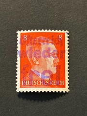 Germany 1945 Post WWII LOCAL blue ovpt (DORFSTETTEN) 8 Rpf. MNH /s2 #526 Signed