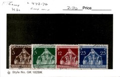 Germany, Postage Stamp, #473-476 Used, 1936 Municipalities (AH)
