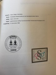 Germany 1984 stamps in book