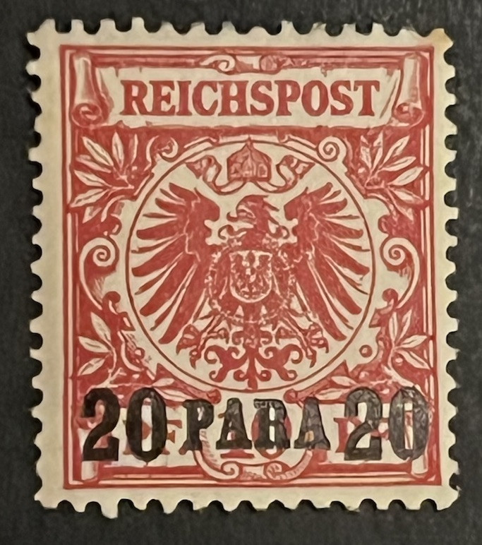 Travelstamps: Germany Offices in Turkey OP Stamps Mi 7 20 Para on 10pf MOGH