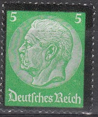 Stamp Germany Mi 548-53 Sc 436-41 1934 3rd Reich Death Hindenburg MNH