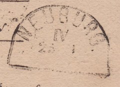 Bavaria SG 23 on Cover NEUBURG to MUNICH in 1863 – Open Mill Wheel 381 Cancel