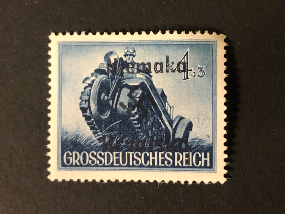 GERMANY CROATIA WWII-propaganda fantasy ovpt, 4+3 Rpf. MNH /s4 #c25
