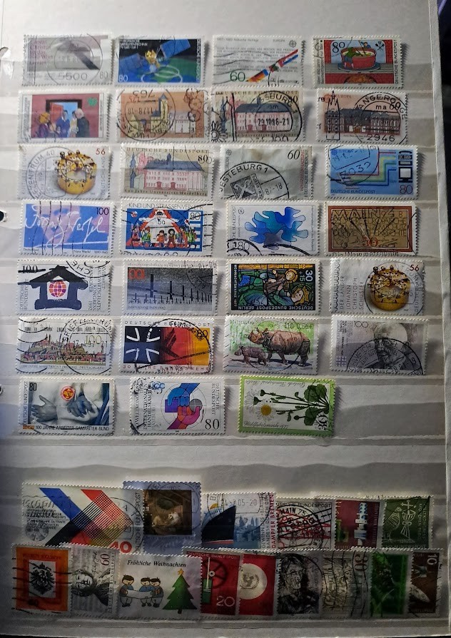 Germany Page of Stamps Used