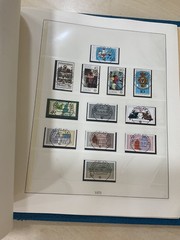 German stamps. 1973 – 1977 colour preprinted Linder album. Used. C409