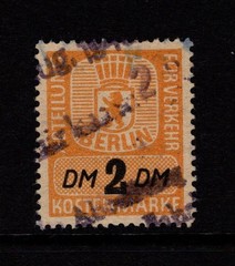 Germany 1930s Berlin Local Transport Revenue 2 Rm Orange Used – S56332