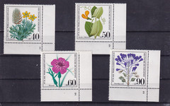 Bundesrepublik MNH ** 1059-62 SC B589-92 Flowers set with formnummer