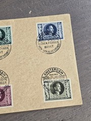 WWII WW2 Nazi German Third Reich NSDAP Cover w 1943 Hitler Birthday Stamp Set