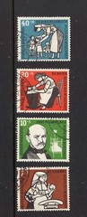 Germany 1956 MIDWIFE, CHILDRENS NURSE, MOTHER SC B350-353 FINE USED