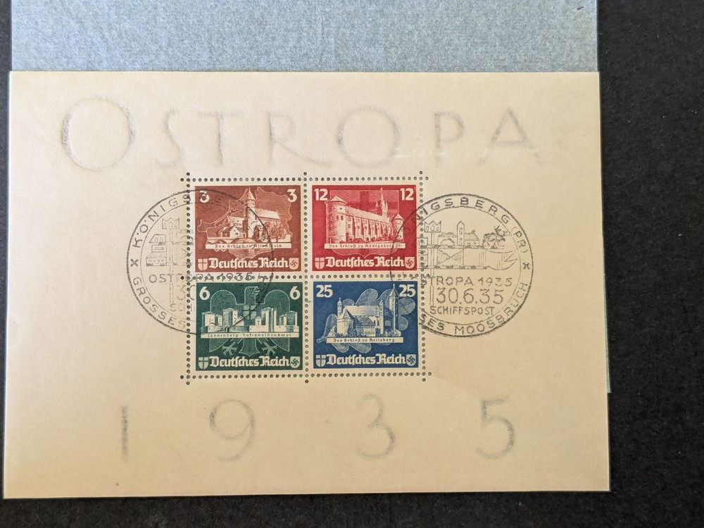 World War II, 3 Reich block OSTROPA Mich.1100 Euro