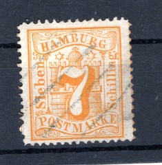 Hamburg 17 Stamped, Perfect Condition, 170 EUR, (GA4959)