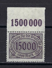 Germany Hyperinflation Stamp w/ selvage 1920s MNH