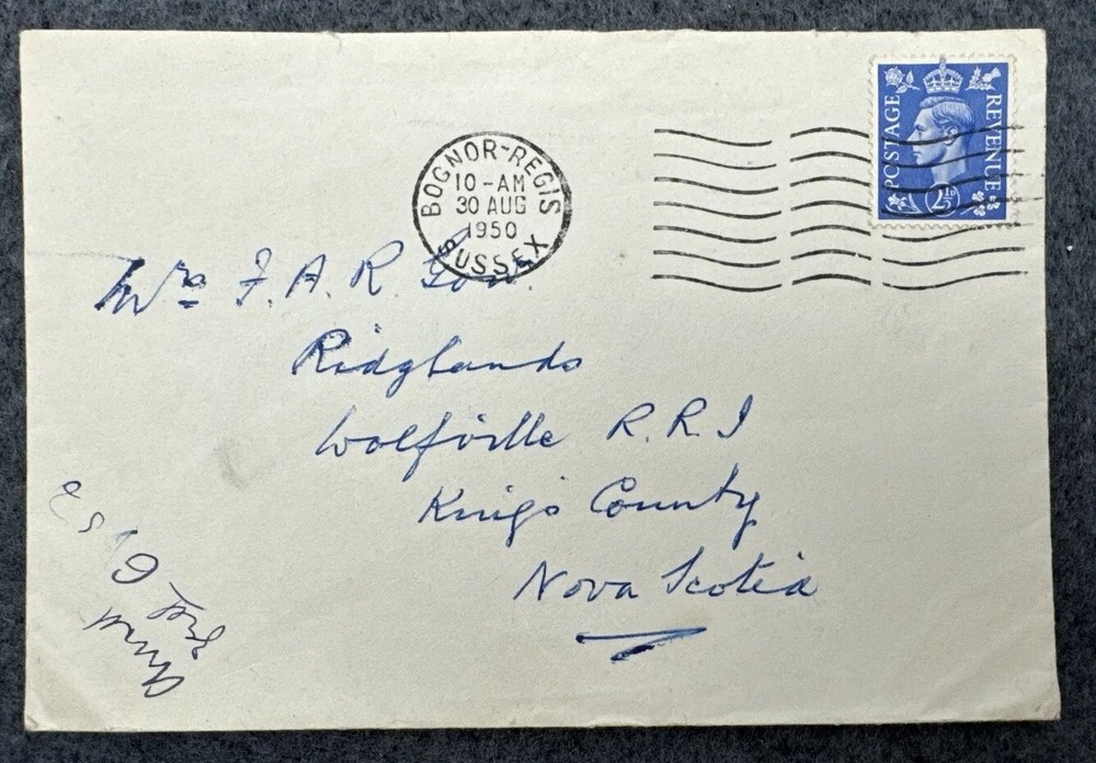 Vtg Postage Stamp Cover Envelope Great Britain Edmund Dulac 2p Blue 1950