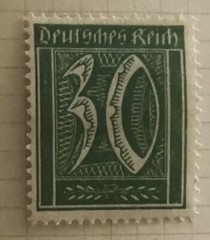 1922 German 30Pfg Stamp With Watermark