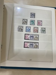German stamps. 1973 – 1977 colour preprinted Linder album. Used. C409