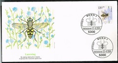 Germany Fauna Insects cover 1984 rare postmarks