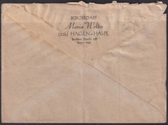 F-EX56542 GERMANY OCCUPATION BIZONE 1948 OVERPRINT TIPE II. 24pf COVER HAGEN