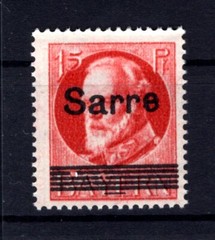 Saar 20cC ABART ** MNH POSTFRISCH BPP (T1450