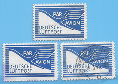 Germany 1948 Luftpost Deutsche Par Avion Labels Stamp Lot #45