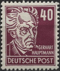East Germany 1953 #123-125,127,131,133 6pf-60pf (wmk 297), Various people, MH