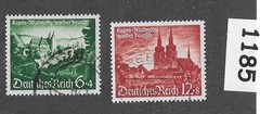 Stamp set B174 – B175 1940 Third Reich era Germany Eupen & Malmedy #1185
