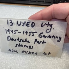13 USED mixed varied Vtg. 1945-1955 Deutsche Post stamps; $1 Ships/A DEAL!