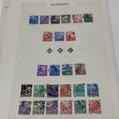 German Stamp Lot 13 Pages Of Mixed Lot