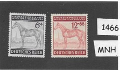 MNH stamp set B244-245 / 1943 / Vienna Austria Gran Prix Horse Race / Germany