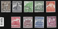 Stamp set B177-B185 1940 Germany Third Reich era Winter relief fund #2160a
