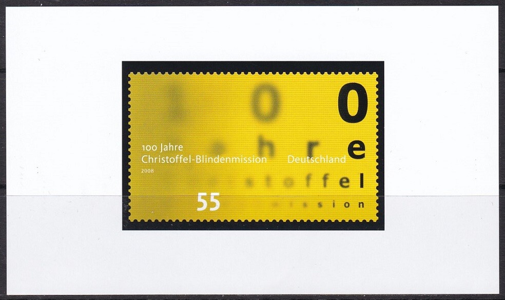 Color Print, Germany Sc2483 Christian Blind Mission Centenary