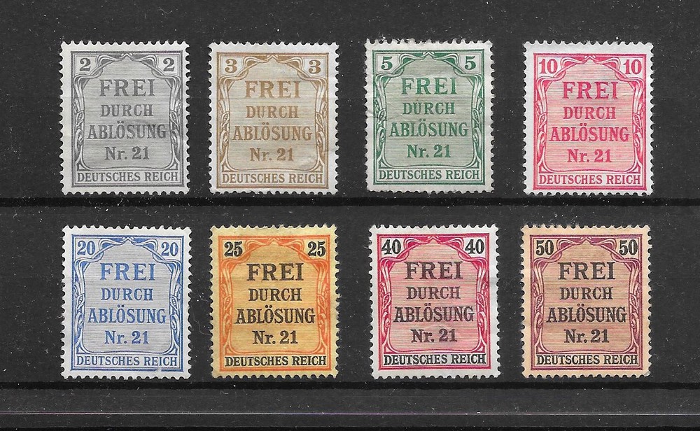 GERMANY 1903-Frei Durch Ablosung No 21 (Prussia) Deutches Reich , MMint