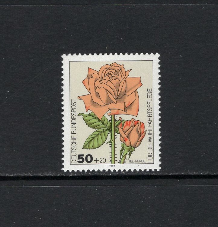 Germany 1982 FLOWER, TEA-ROSE, HYBRID SC B600 MNH