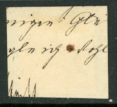 GANDALF – Germany States 1862 Baden 1 Kr Black Perf 10 Scott #19 VFU G419