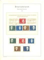 GERMANY -BUND 1955/89 -COLLECTION BACK OF THE BOOK – 66 ST. + 1 BLOCK ** MNH VF
