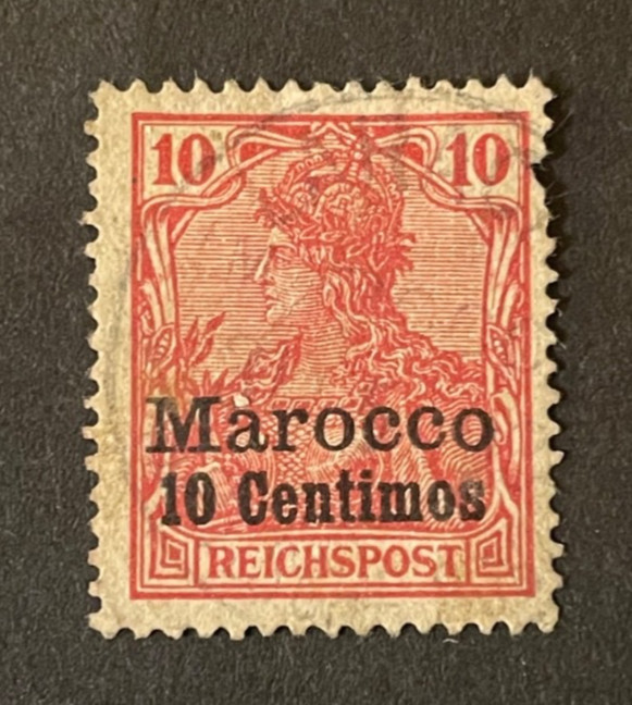Stamps German Offices in Morocco Scott #9 used