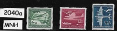 MNH Stamp set Third Reich Germany 1919-1944 25th Anniv Airmail service #2040a