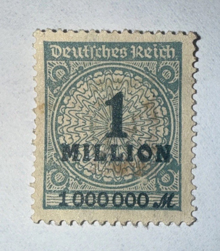 Stamp Germany Deutsches Reich 1 Million Mark 1923 Mi. Nr. 314 / Scott #281