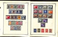 Croatia Stamp Collection on 17 Scott Specialty Pages, World War 2 Mint (CB)