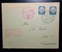 *LAST FLIGHT* 1937 LZ-129 Hindenburg Zeppelin Cologne, Germany Air Mail Cover