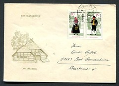 Germany – DDR : Nice cover from 1968 with Se-Tenant – used