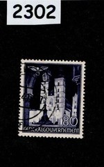 Used Stamp Sc N70 General Government Warsaw Lublin Cracow Poland WWII #2302