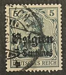 Travelstamps: Germany Offices in Belgium Stamps WWII, 5c OP Used Wmk