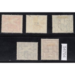 Danzig 1935 Mi.Nr. 251-55 stamped