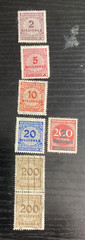 Germany 1923 Hyperinflation Stamps – Lot of 11, High Denomination Millionen