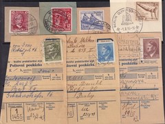 Lot Stamp Germany Poland WWII Hitler Bohemia Parcel Receipts Olympics 1936 F