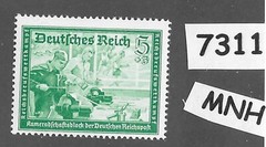 #7311 MNH stamp B150 / 1939 / Germany Postal employees Hitlers‘ Culture fund