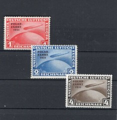 GERMANY, SC # C 40/C42, COMPLETE SET, M NO GUM, FORGERY